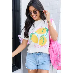 Easy Peasy Ivory Graphic Tee