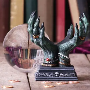 Cross-border Devil's Hand Crystal Ball Stand Desktop Decoration Storage Pagan Witchcraft Tarot Ornaments