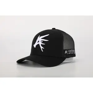 Black Antler Symbol Snapback Hat