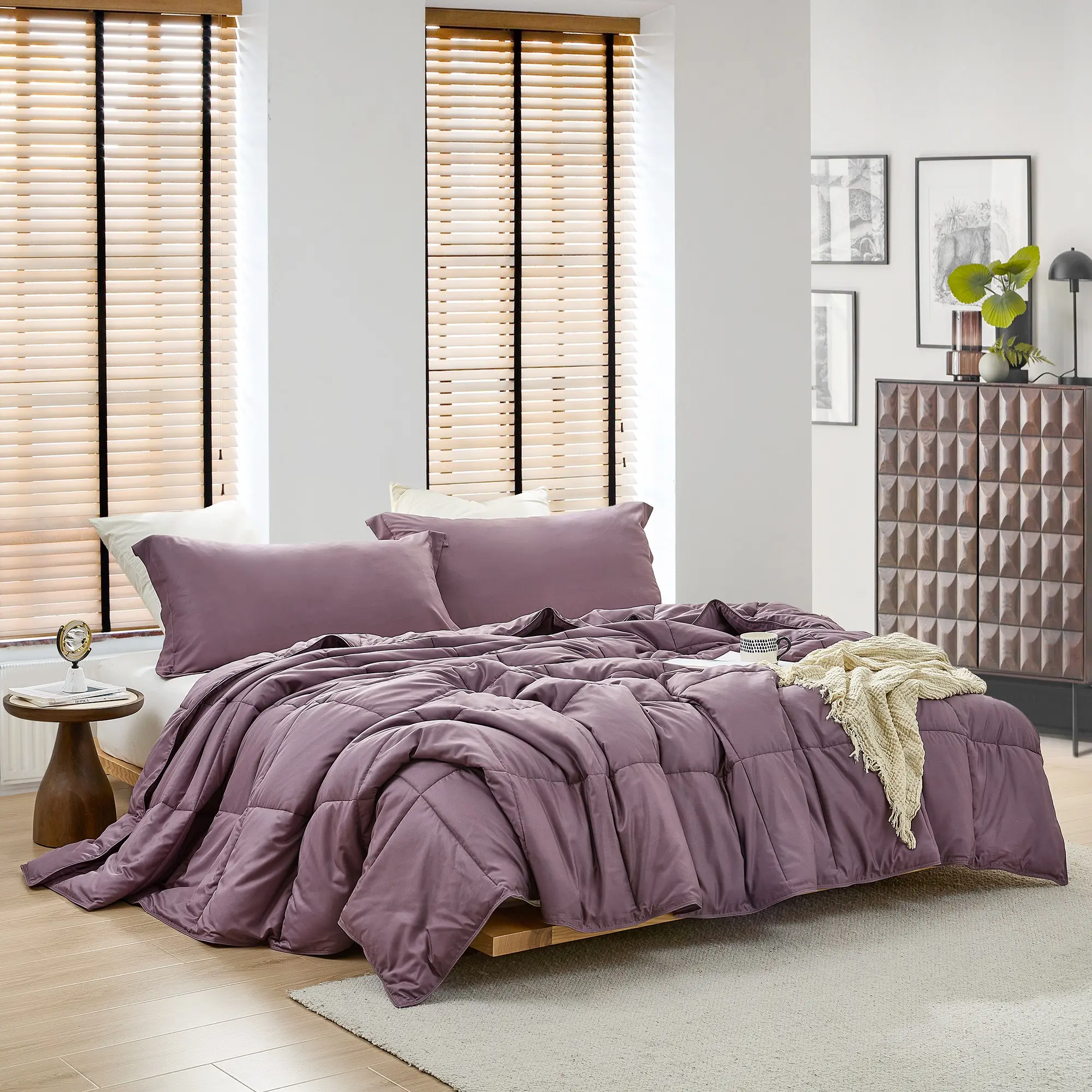 Snorze Summer Cloud Comforter - Coma Inducer Ultra Cozy Bamboo - Oversized Comforter in Moonscape