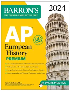 USED-AP European History Premium, 2024: 5 Practice Tests + Comprehensive Review + Online Practice by Roberts, Seth A. (Paperback)