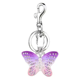 Cute Bag Charm, Butterfly Metal Keychain, Unique Handbag Accessory, Women's Bag Decoration, Stylish Clasp for Bags, Keychain Charms