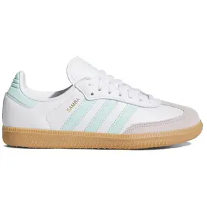 adidas Samba OG White Semi Flash Aqua (GS) (kids) by StockX