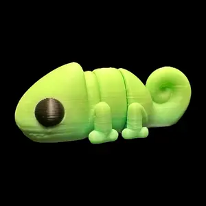 Tiny Chameleon Articulating Sculpture 3D Print