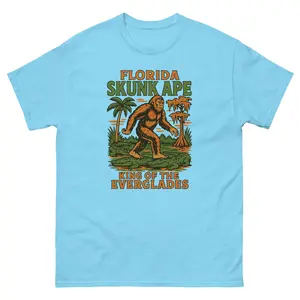 Florida Skunk Ape – Blue Tee | King of the Everglades Funny Cryptid Shirt Unisex classic tee