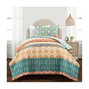 Lush Decor Bohemian Stripe Duvet Cover 2Pc Twin-XL