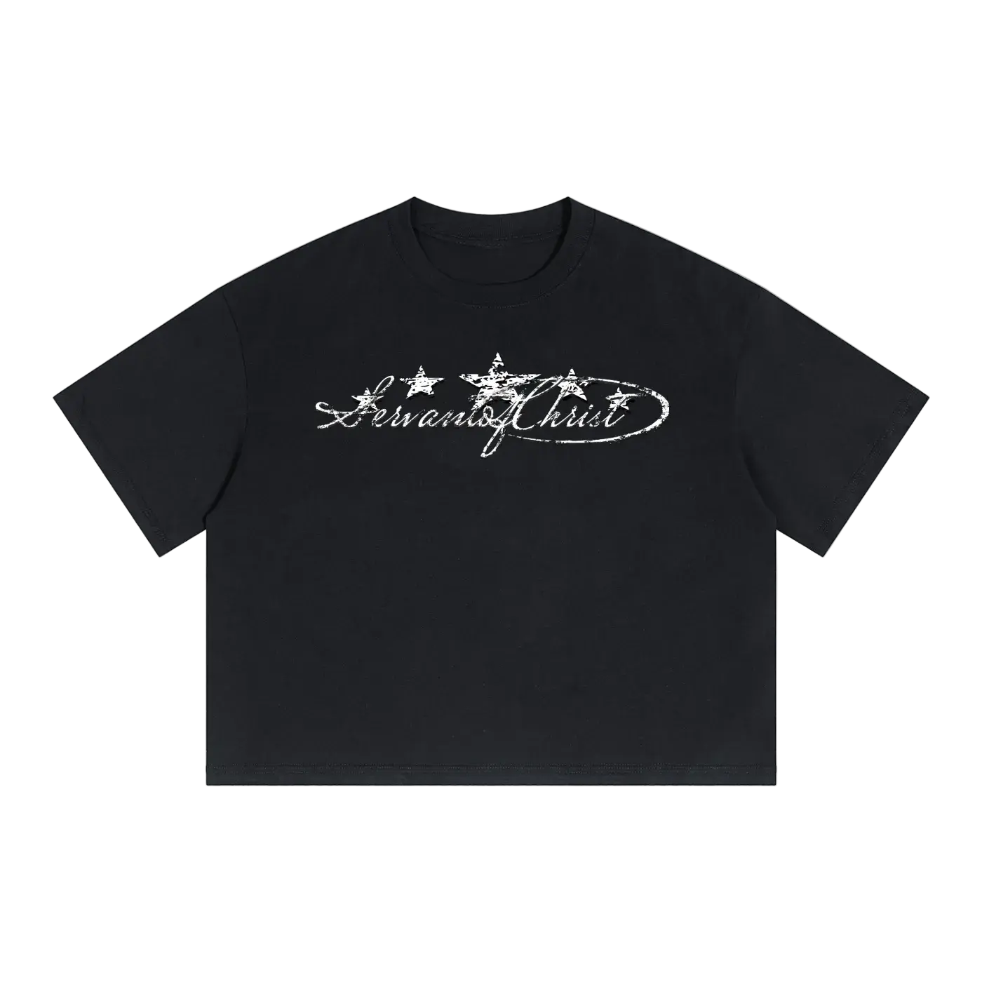Servant of Christ Boxy Drop Shoulder Crop Tee