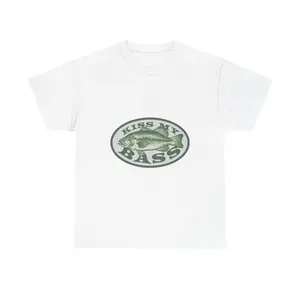 Kiss My Bass Tee, Funny Fishing T-Shirt, Gift for Anglers, Unisex Cotton Shirt, Outdoor Adventure Apparel, Fishing Lover's Gift