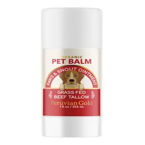 Grass Fed Beef Tallow Pet Balm for Dogs & Cats | Paws & Nose Ointment