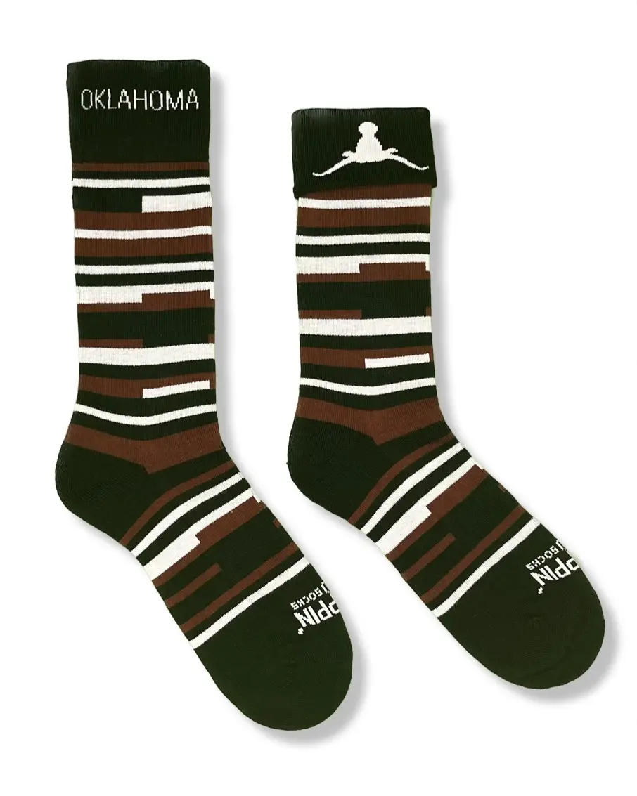 Oklahoma to Horns Down – Flip Socks
