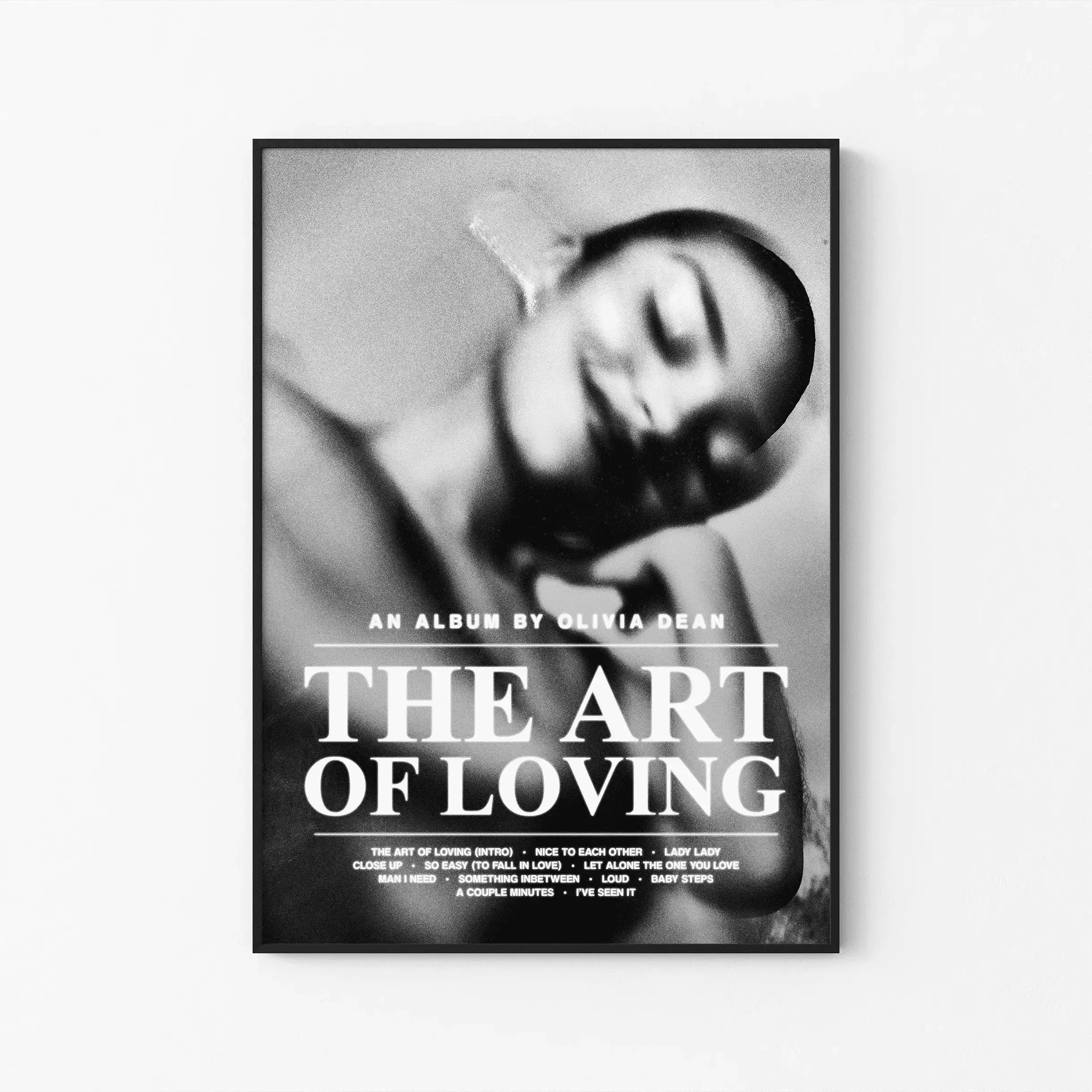 [FREE SHIP] Olivia Dean The Art Of Loving Poster, Messy Album Tracklist Art, Neo Soul Pop Print, UK Music Decor, Unframed Print Only