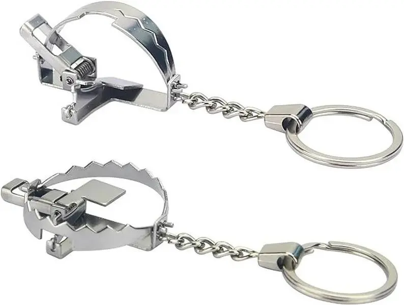 Mini Bear Trap Keychain Mini Bear Trap Keychain
