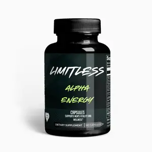 Limitless Alpha Energy - 90 Capsules, Supports Men's Vitality & Wellness, Promotes Muscle Growth & Energy Boost, USA Formulated Supplement, Contains Magnesium & Zinc, Healthy Lifestyle Aid Fitness Healthcare