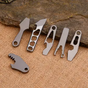 Mini Edc Pry Bar, Essential Outdoor Camping Tool, Titanium Alloy Small Gadget, Durable and Portable, Perfect for Hiking and Survival Kits