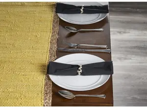 Handwoven Cotton & Jute Table Runner – 14" x 72" Reversible Boho Décor, Yellow