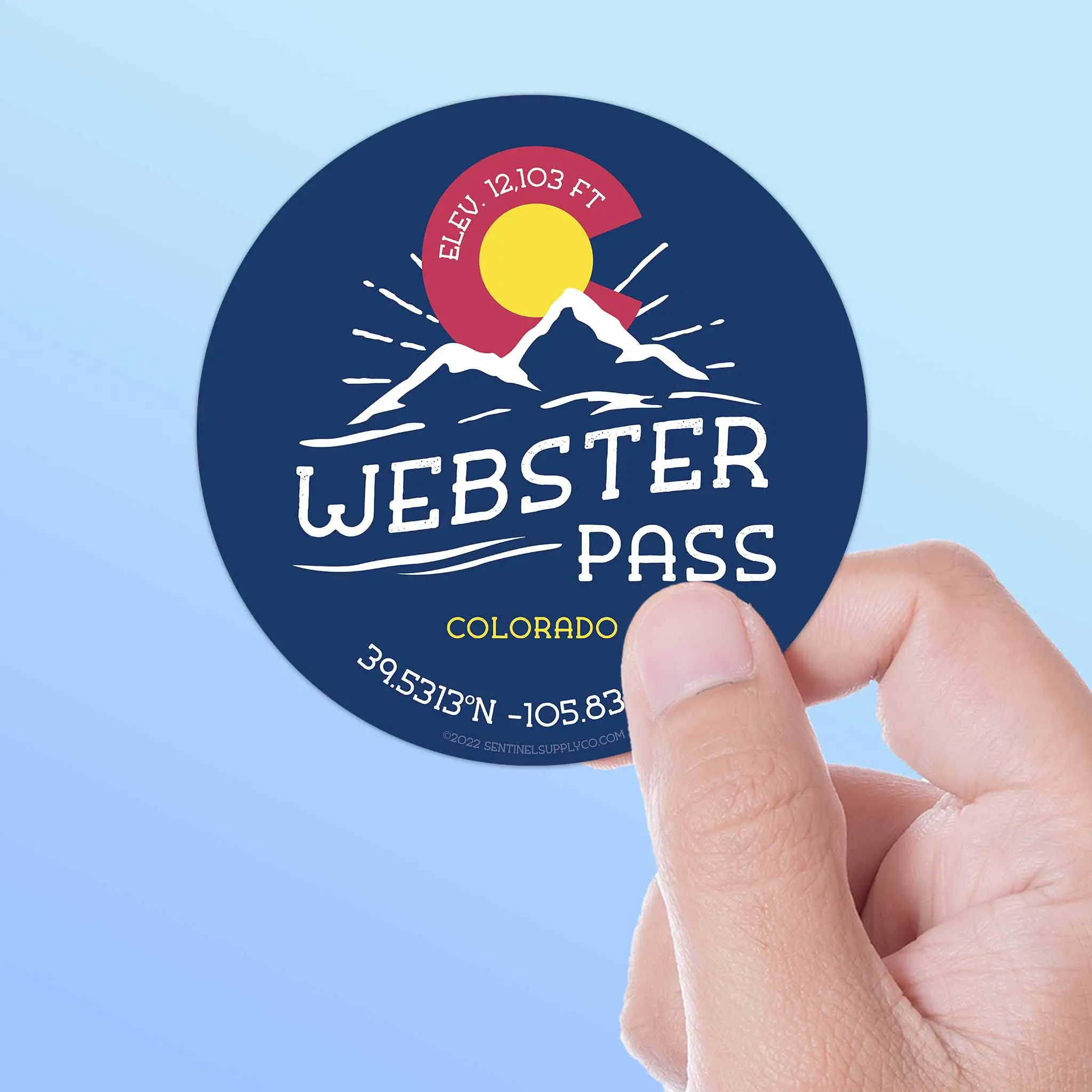 Webster Pass Colorado Stickers