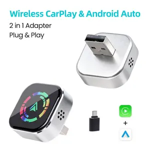 2026 Upgraded Wireless carplay Adapter for iPhone/Android - Fast Connection,No Latency,Hands-Free Call wireless adapter Electronic Charger carplay dongle
