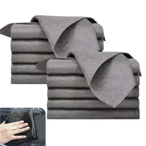 10 Counts Thickened Magic Cleaning Cloth, Reusable Microfiber Cleaning Towel for Windows, Mirrors, Glass and Cars, Lint-Free Sparkling Clean