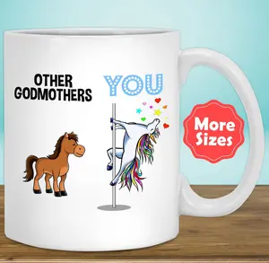 Godmother Mug Coffee Cup, Funny Gifts For Godmother, Mother's Day Gift