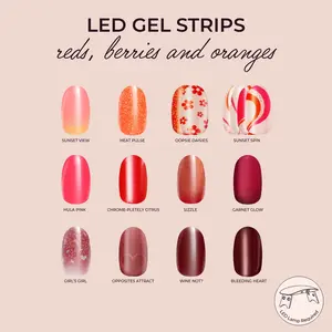 Kleo Kolor LED Gel Strip Collection - Reds, Berries & Oranges
