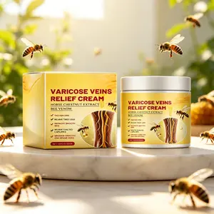 Leg Vein Cream for Varicose & Spider Veins – 100g with Horse Chestnut Extract + Bee Venom – Relieves Tired Swollen Legs, Tightens Loose Skin & Reduces Capillary Dilated – Smooths & Firms Leg Appearance – Daily Relief Cream