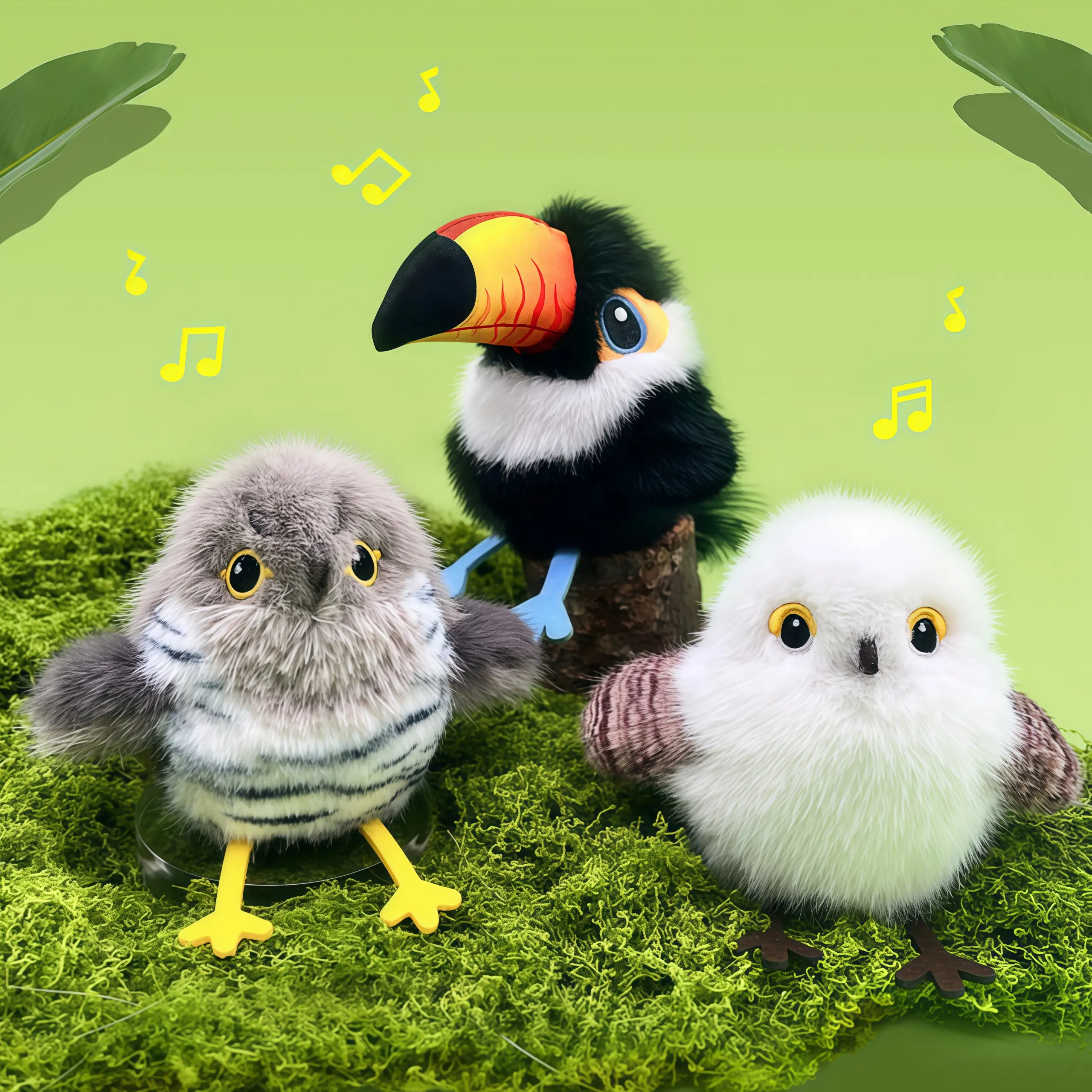 Flapping Bird Plush Cat Toy, Touch-Activated Smart Sensor with Lifelike Chirping Sound, 3 Flapping Modes, Non-Flying Hangable Interactive Exercise Toy, Type-C Rechargeable Durable Indoor Pet Toy