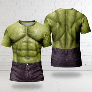 Hulk Green Rage Monster 3D Shirt, Comic Inspired All Over Print Tee, Printed Cosplay Fan Gift