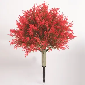 Premium Artificial Ground Stakes, UV Resistant Plastic Flowers with Ground Pegs, Indoor Outdoor Garden Decor, Seasonal Home Decoration, Outdoor Fake Flowers