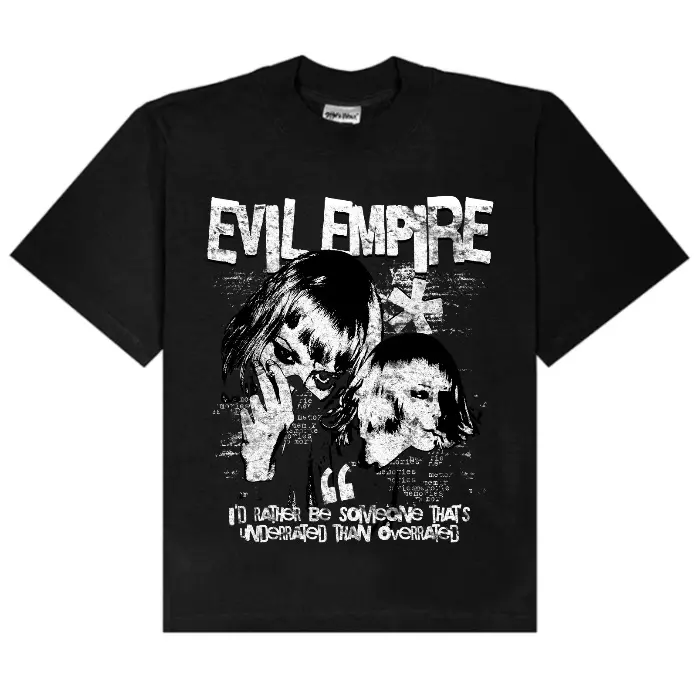 “UNDERRATED” HEAVYWEIGHT BLACK TEE