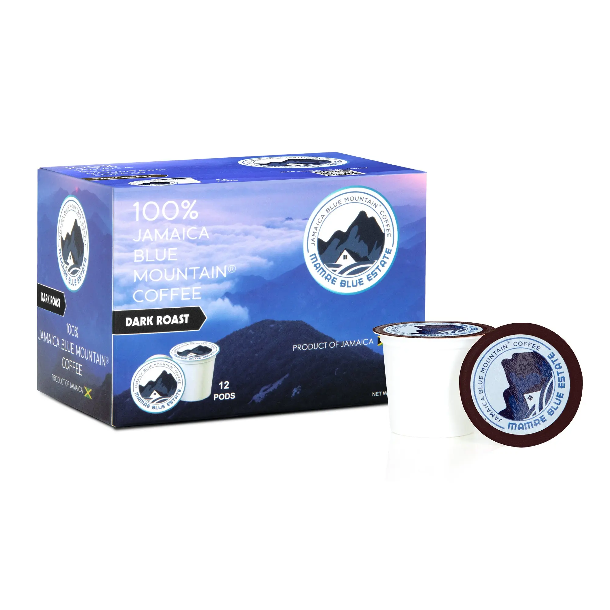 Mamre Blue -100% Jamaica Blue Mountain Coffee Pods-Dark Roast