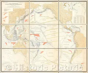 Seismicity of the Pacific Mobile Belt and Pacific Ocean - 1973 Historical Geologic Map