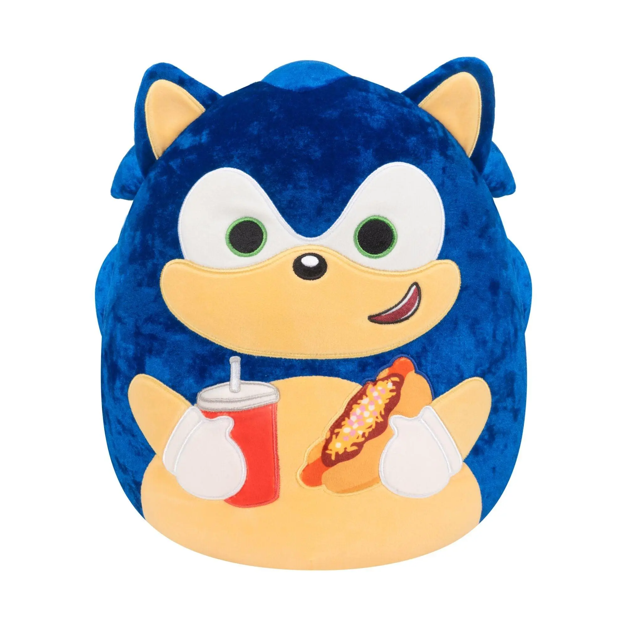 Squishmallows 12-Inch Sonic Holding Chili Dog Plush Squishmallows 12-Inch Sonic Holding Chili Dog Plush