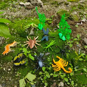 Insect Model Toy Set, Realistic Insect Model, Ladybug, Dragonfly, Butterfly, Spider, Centipede, Bee Model, Perfect Gift
