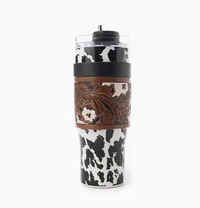 Wide Wyoming Tumbler in Black and White by Myra