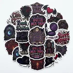 Goth Stickers Pack 20pcs - Ideal for Gothic Enthusiasts and Home Decorators - Perfect for Gothic Lovers and Decorators