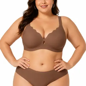 Viral Wave Pattern Jelly Bra – Wireless Lift & Shape, No Side Spill, Comfort All Day