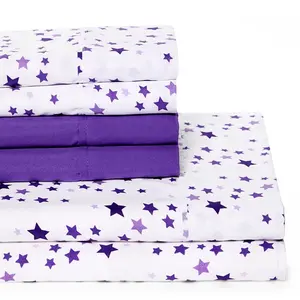 Star Kids Sheet Set - Extra Soft Microfiber Printed Sheets and Pillowcases - Wrinkle, Fade, and Stain Resistant Sheets