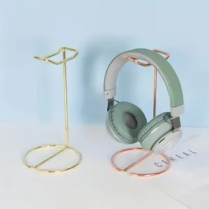 1pc Headphone Stand, Metal Headphone Holder, Earphone Display Rack Hanger for Table Desk, Gift for Music Lovers, Headphone Organizer, Headset Stand for Home Office Dorm