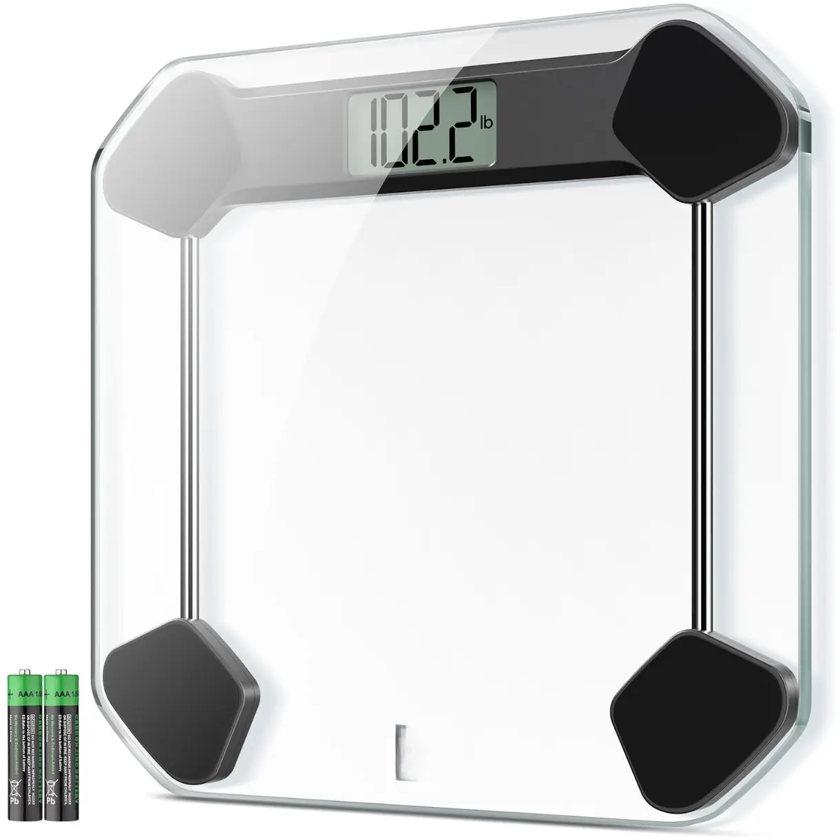 Digital Body Weight Scale 400lbs Capacity with Large LCD Display, Battery Included, High Accurate Weight Measurement in 0.1 lb Increments Healthcare