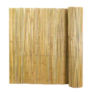 Bamboo Slat Screening Roll – Outdoor Privacy Fence 6ft x 10ft