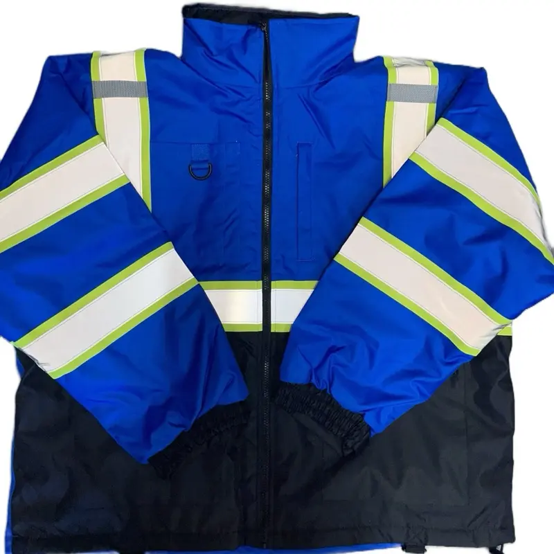 Hooded Outdoor Waterproof Jacket - High Visibility Reflective Stripes, Extra Protection for Rainy Days, Hooded Design