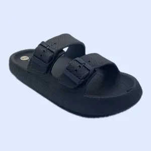Men’s Double buckle cloud slide-gr9033m Indoors Outdoors Summer men Footwear Boy Walking Shoes Flipflop Slipper Comfort Sandal Dance Active Nail, Slide Sandals, Casual Outdoor Sandals, Lightweight