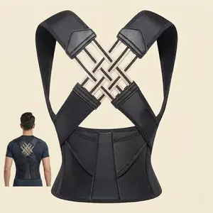 Adjustable Posture Support for Men & Women with Unique X-Pattern Straps| Discreet Back Support