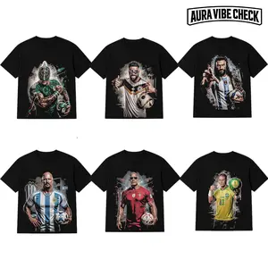 WWE Legends Soccer Kit WC2026 T-Shirt Retro Wrestling Graphic Tee Heavyweight Streetwear Football Gift