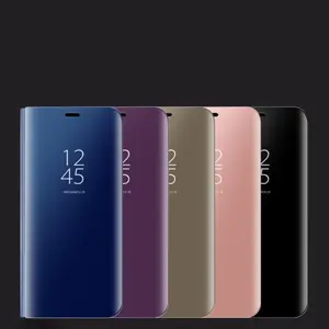 Smart Mirror Flip Phone Case, Full Coverage Phone Cases with Stand Function, Phone Accessories Compatible with Samsung Galaxy S8