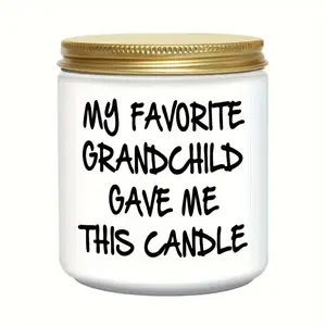1pc Gifts for Grandma Grandpa from Granddaughter or Grandson Soy Candle 9oz Traditional Wax Anniversary Gift Idea Funny Gift for Him or Her Home Decor Aroma Perfume Ornaments Anniversaries, Birthdays, Christmas candles candle Scented candle warmer lamp