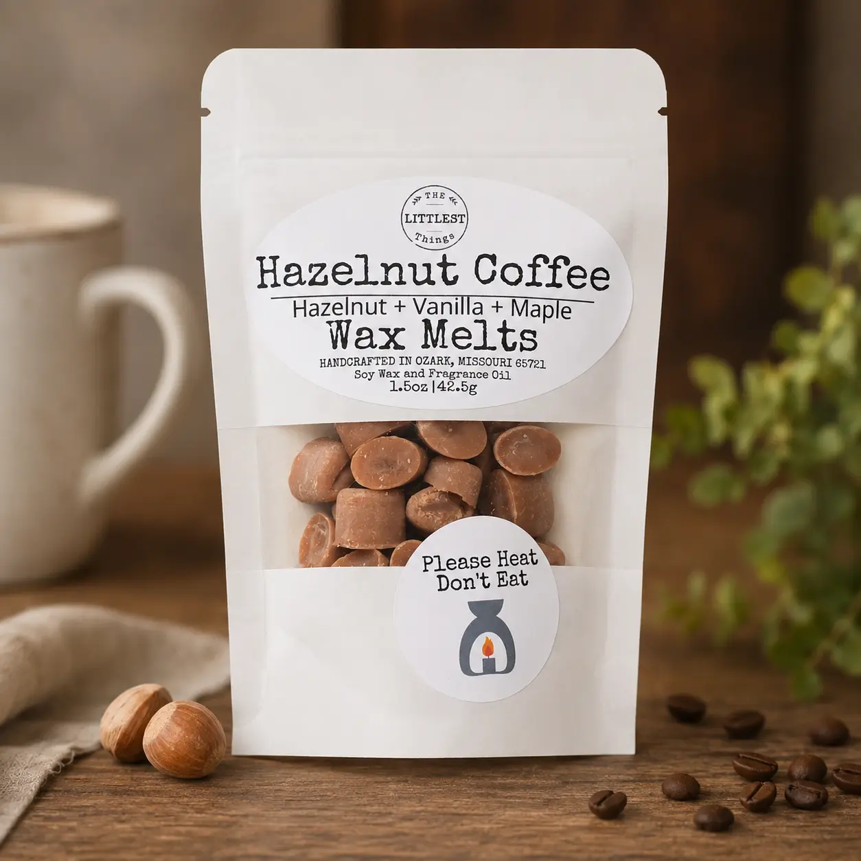 Hazelnut Coffee Scented Wax Melt