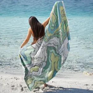 Mai Turkish Beach Towels - Lightweight Cotton, Soft and Breathable, Ideal for Sun Protection