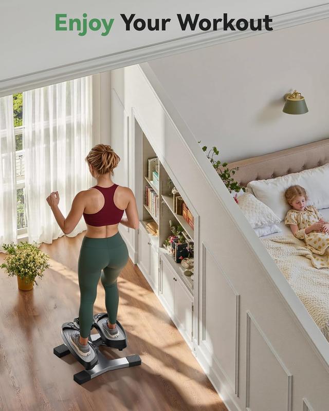 Stair Stepper,Twist/Mini Stepper for Exercise at Home,Step Machine with Resistance Bands for Full Body Workout, 350lbs+ Capacity