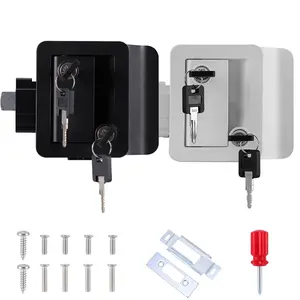 RV Door Lock Replacement | RV Door Locks | RV Door Handle w/ 4 Keys | Camper Door Lock | Trailer Door Lock | Camper Lock Replacement | Camper Door Latch only Fits 2.75"x3.75" Lock Hole